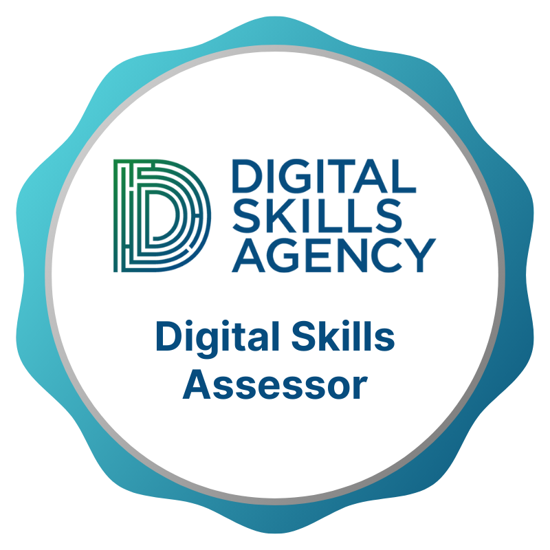 Example Digital Skills Agency award badge
