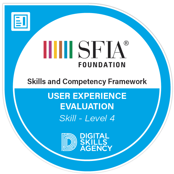 Example SFIA Skill Badge for a skill at level 4 proficiency